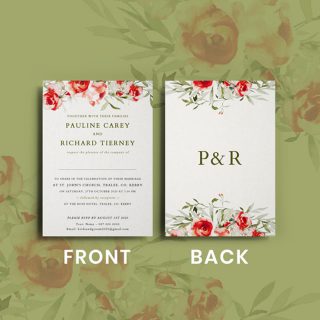 Forest Wedding Invitations (Front / Back).