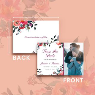 Melody Save the Wedding Date (Front / Back).