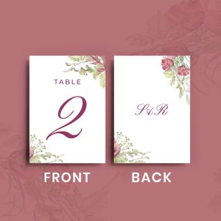 Spring Rise Table Names (Front / Back).
